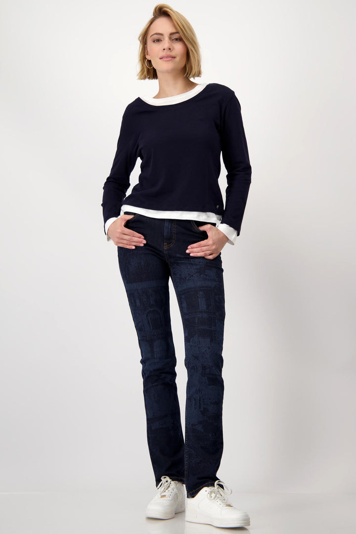 Jeans w English Garden Print