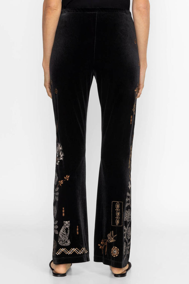 Jenai Stretch Velvet Baby Boot Legging