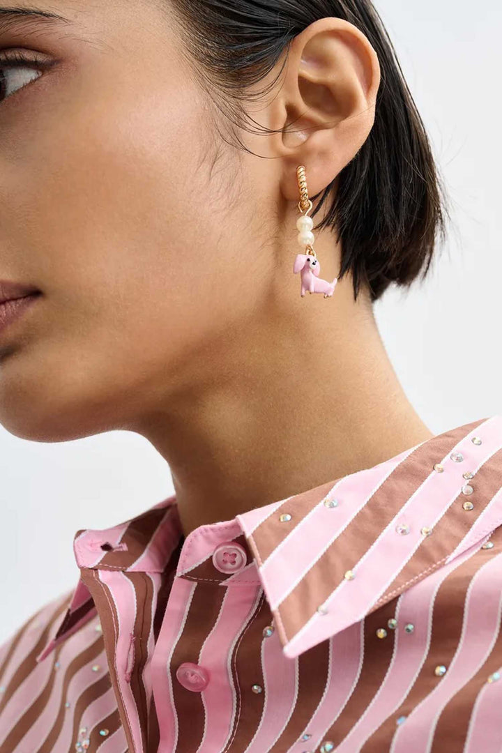 Jerod Hoop Earrings - Dog + Jems