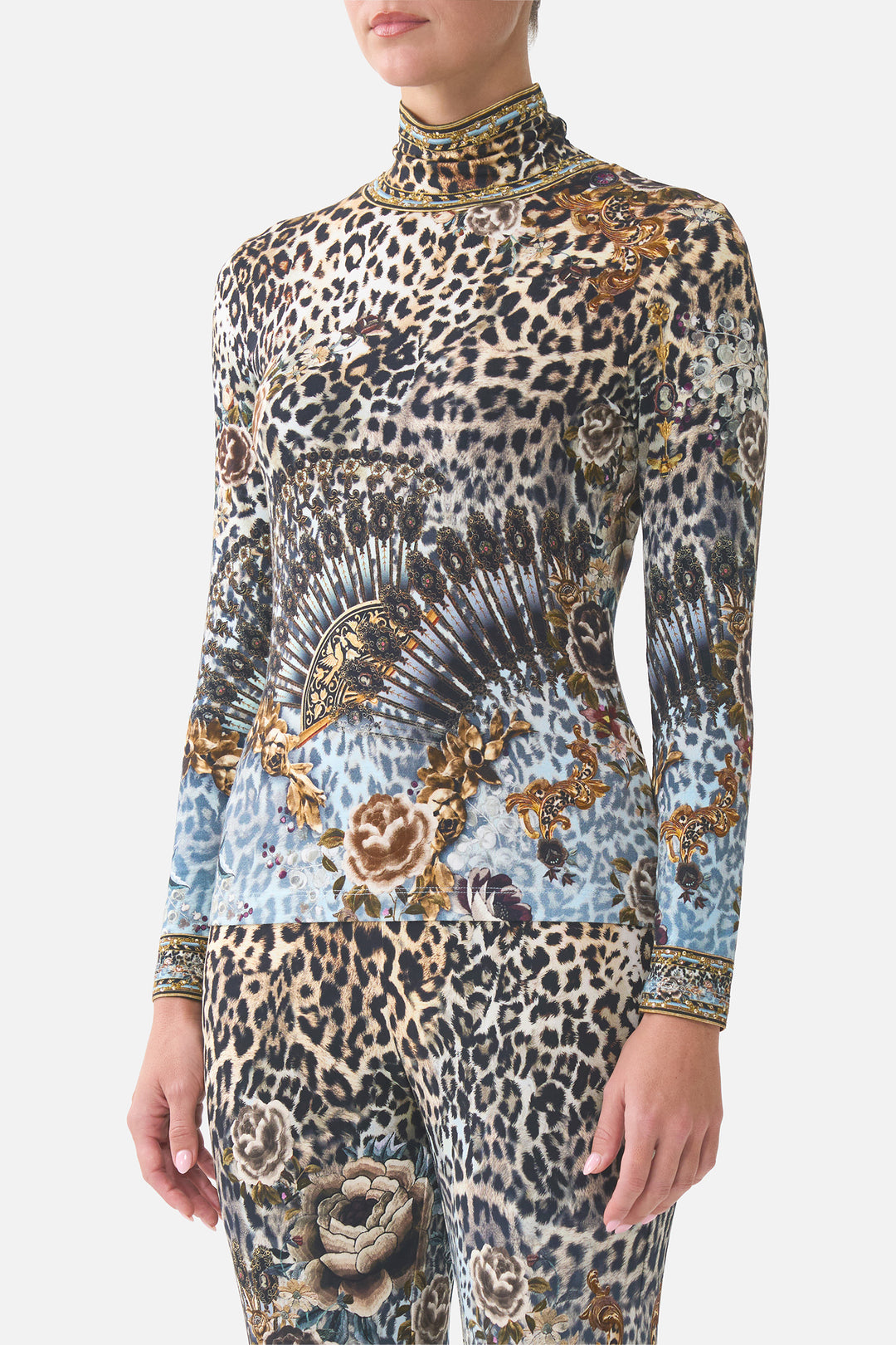 Jersey Turtleneck in Fiesta, Siesta, Repeat