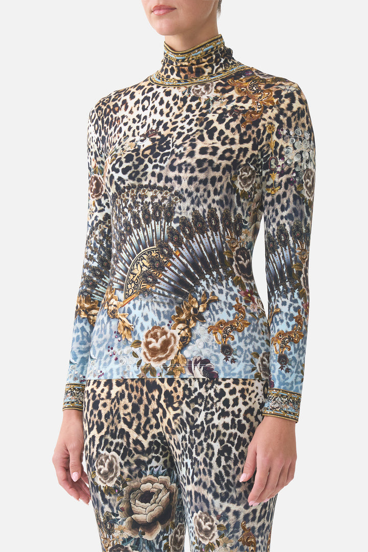 Jersey Turtleneck in Fiesta, Siesta, Repeat
