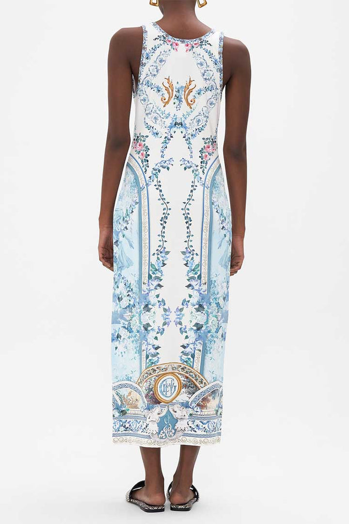 Jersey Scoop Neck Tank Dress in Season Of The Siren