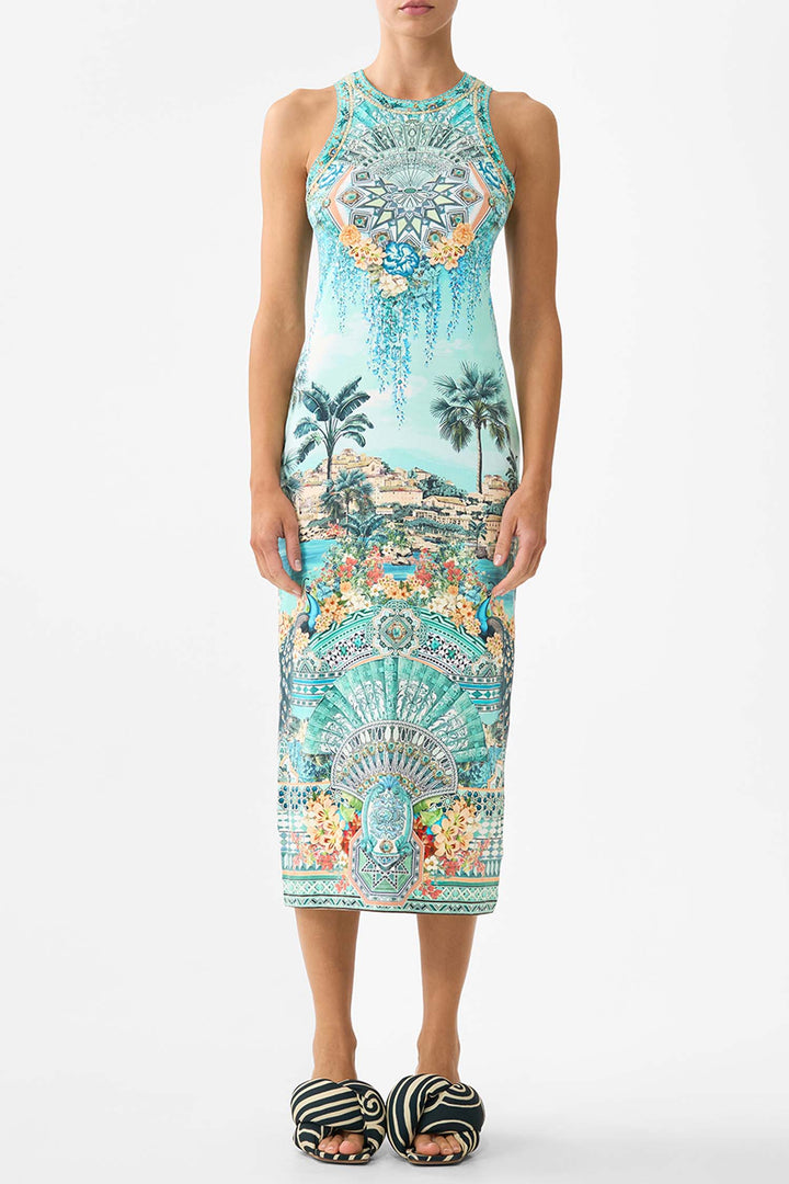 Jersey Tank Dress in Balearic Bebe