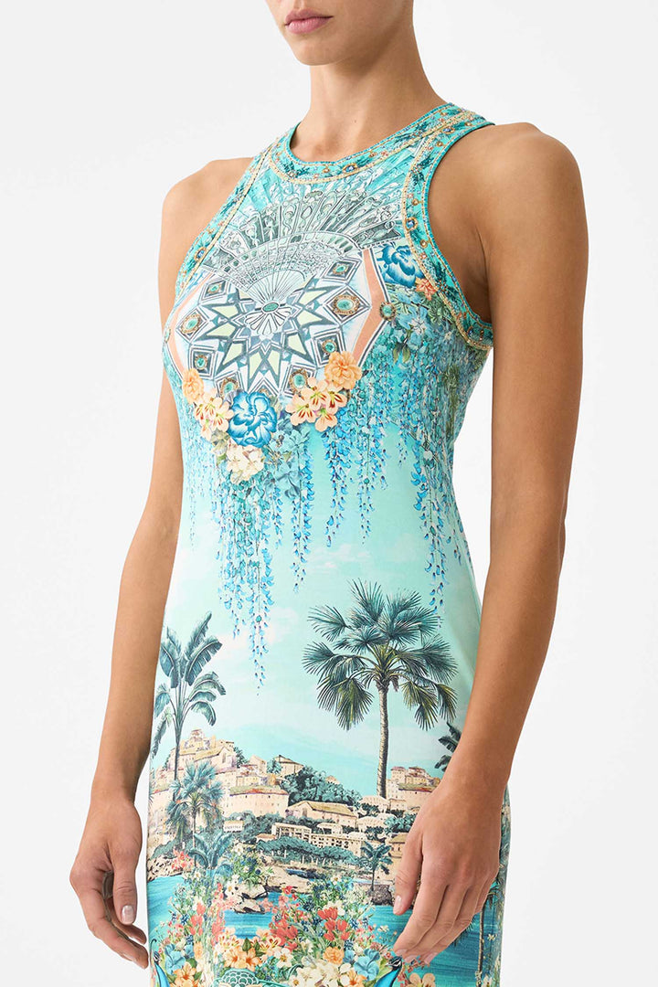 Jersey Tank Dress in Balearic Bebe