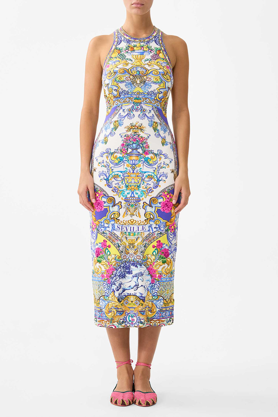 Jersey Tank Dress in Espana Nirvana by Camilla Frockaholics at Momento Dezigns Jersey Tank Dress in Espana Nirvana by Camilla Frockaholics at Momento Dezigns