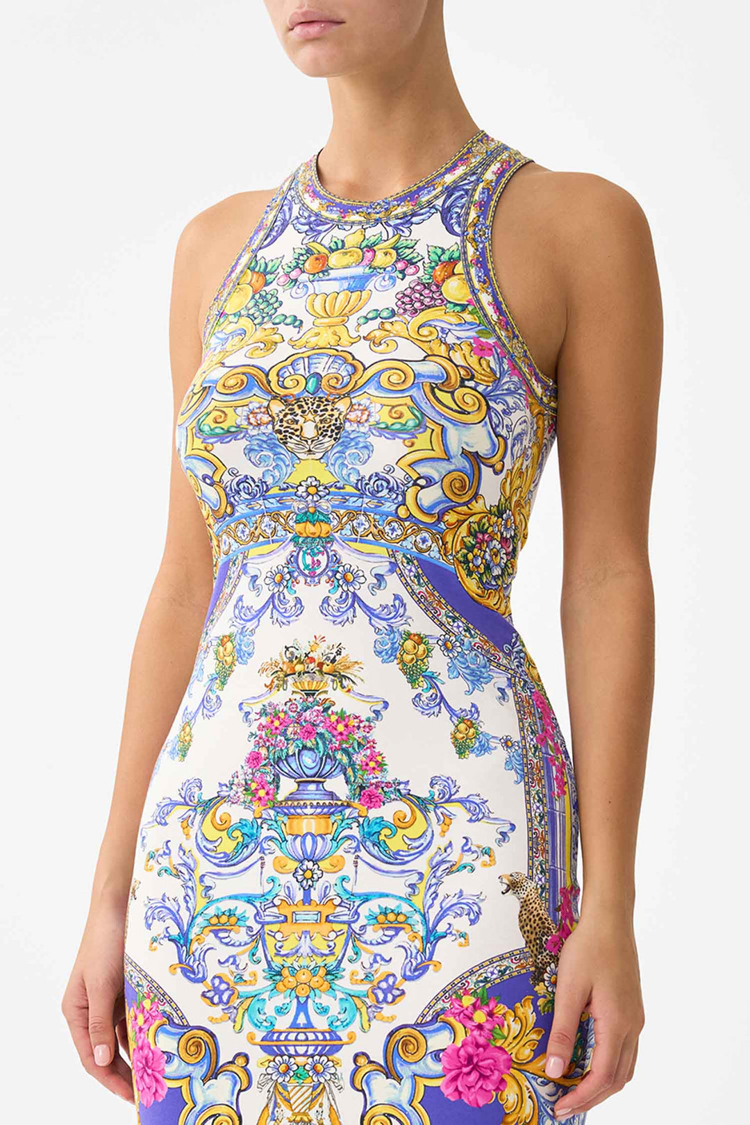 Jersey Tank Dress in Espana Nirvana