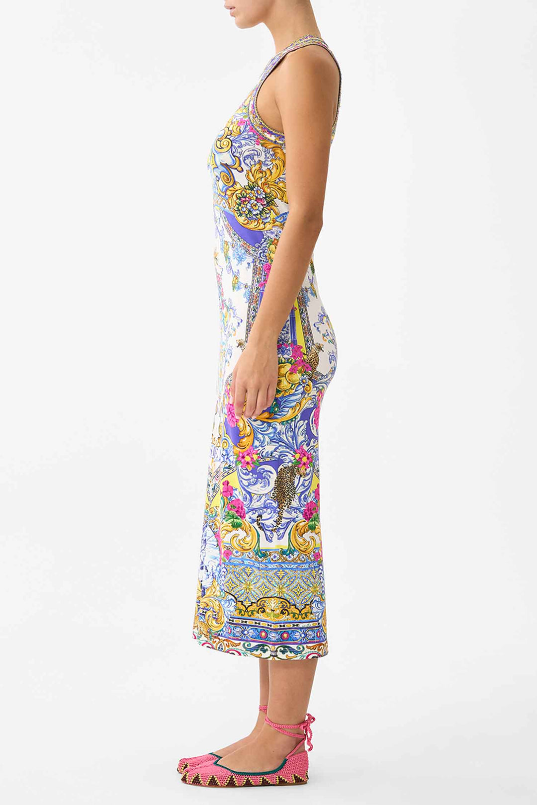 Jersey Tank Dress in Espana Nirvana