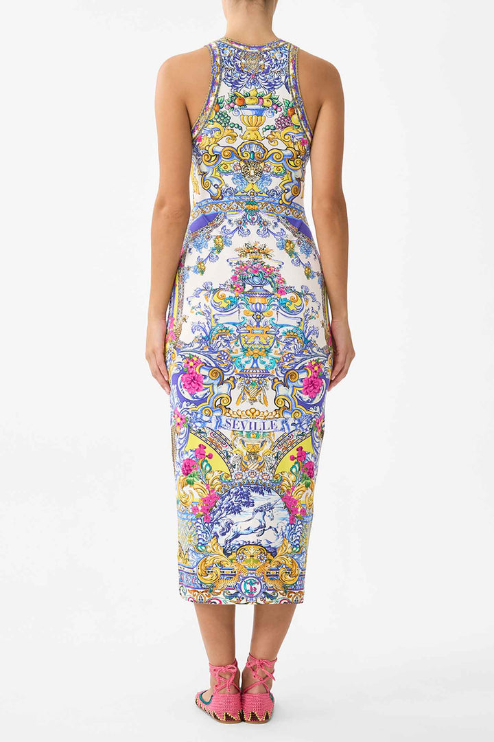 Jersey Tank Dress in Espana Nirvana