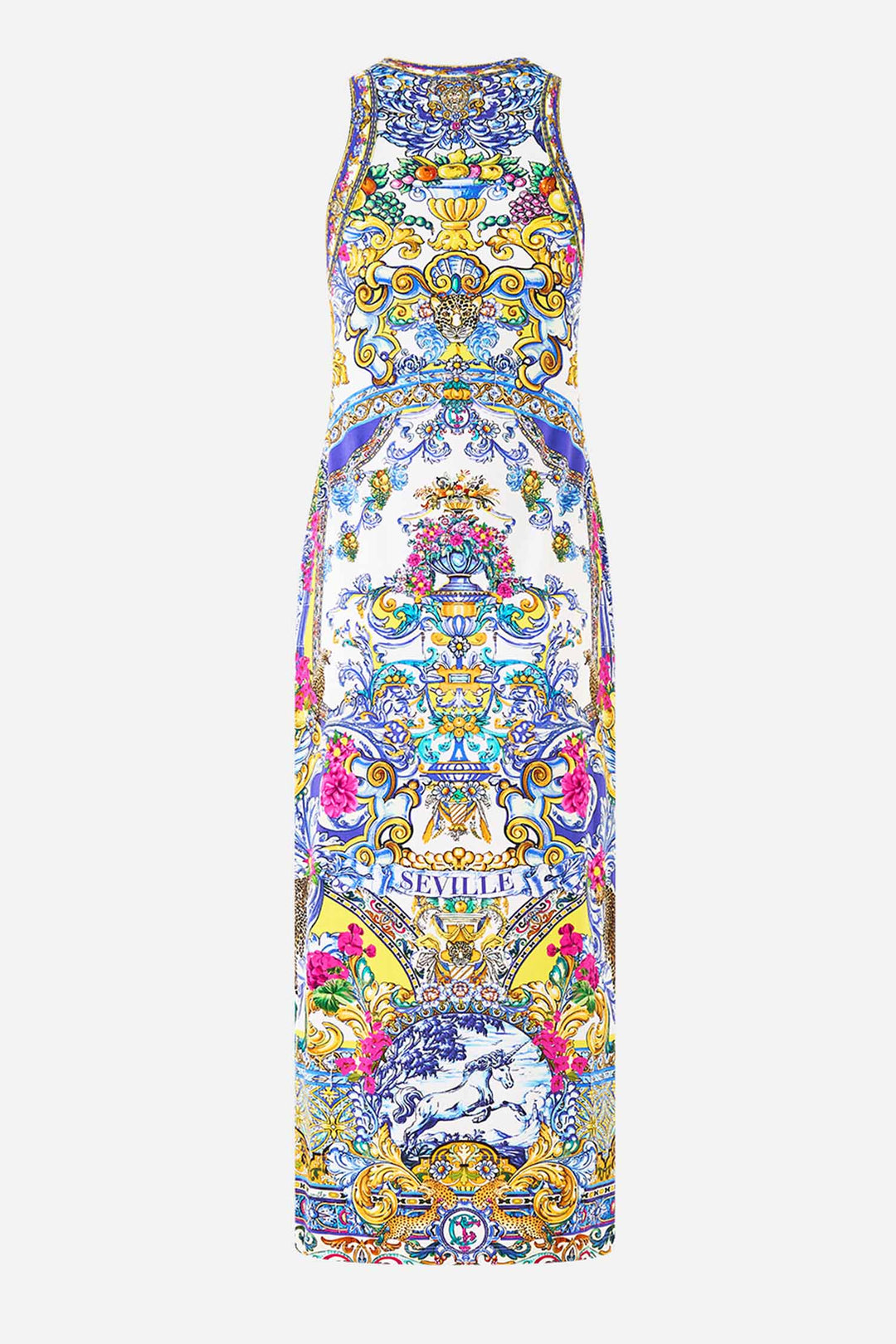 Jersey Tank Dress in Espana Nirvana