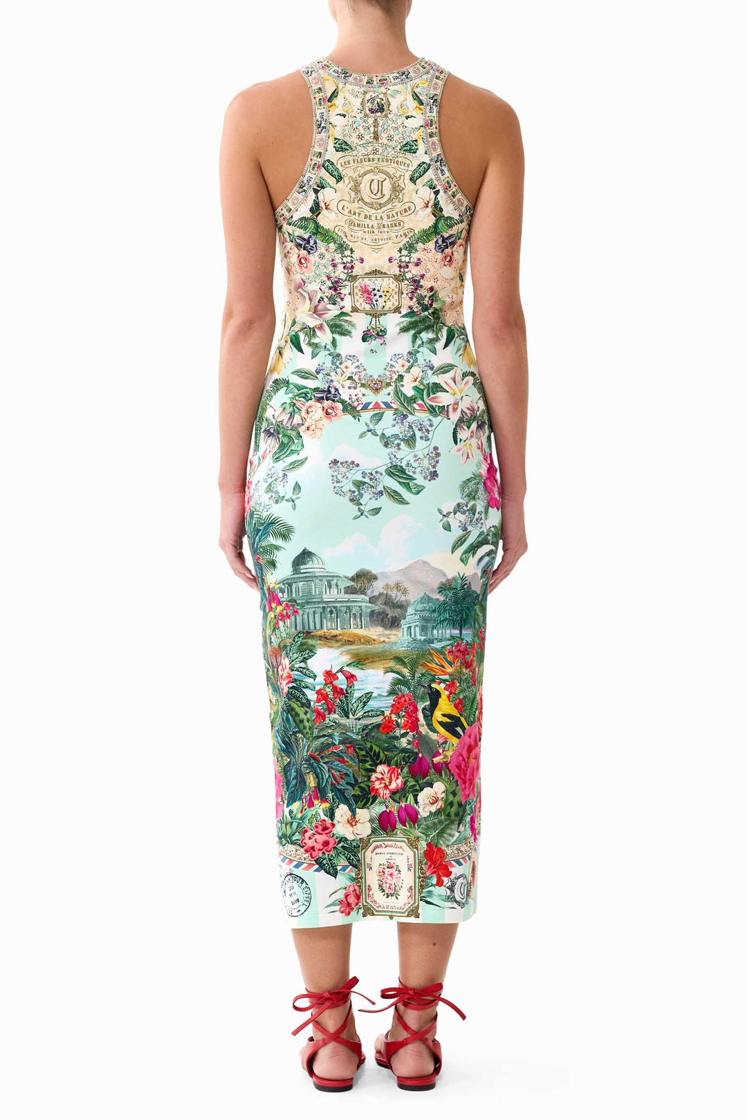 Jersey Tank Dress in La Belle Botanique