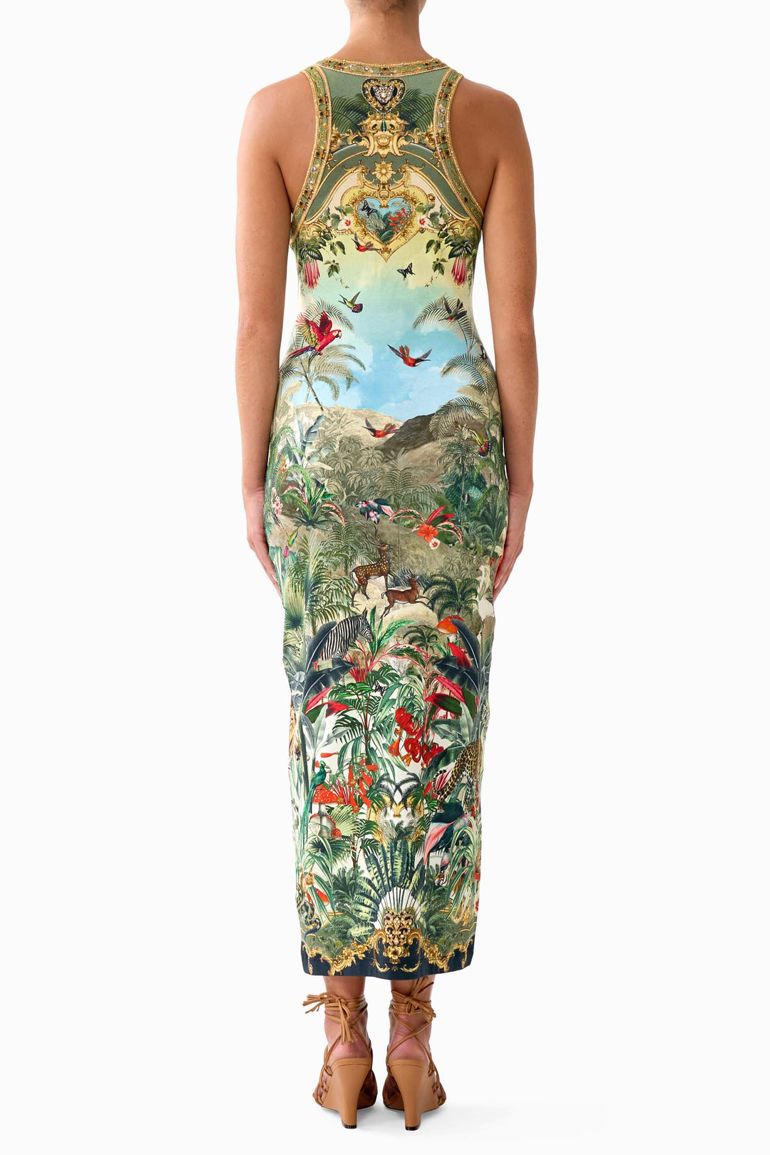Jersey Tank Dress in Wanderlust Empire