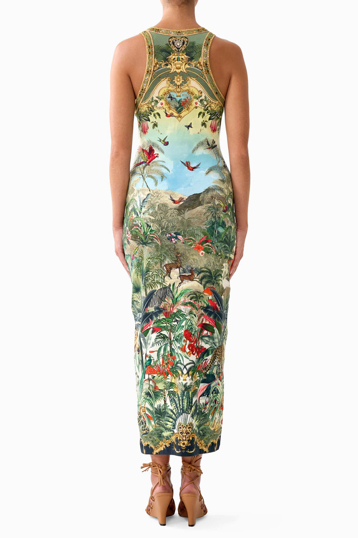 Jersey Tank Dress in Wanderlust Empire