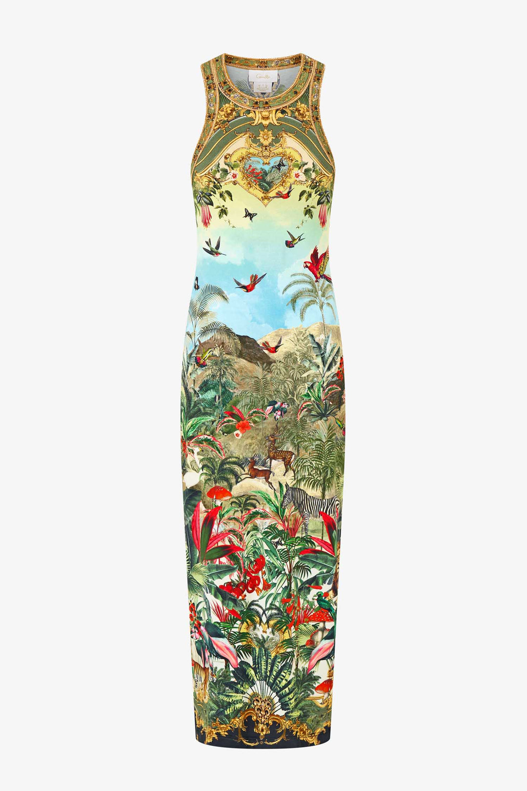 Jersey Tank Dress in Wanderlust Empire
