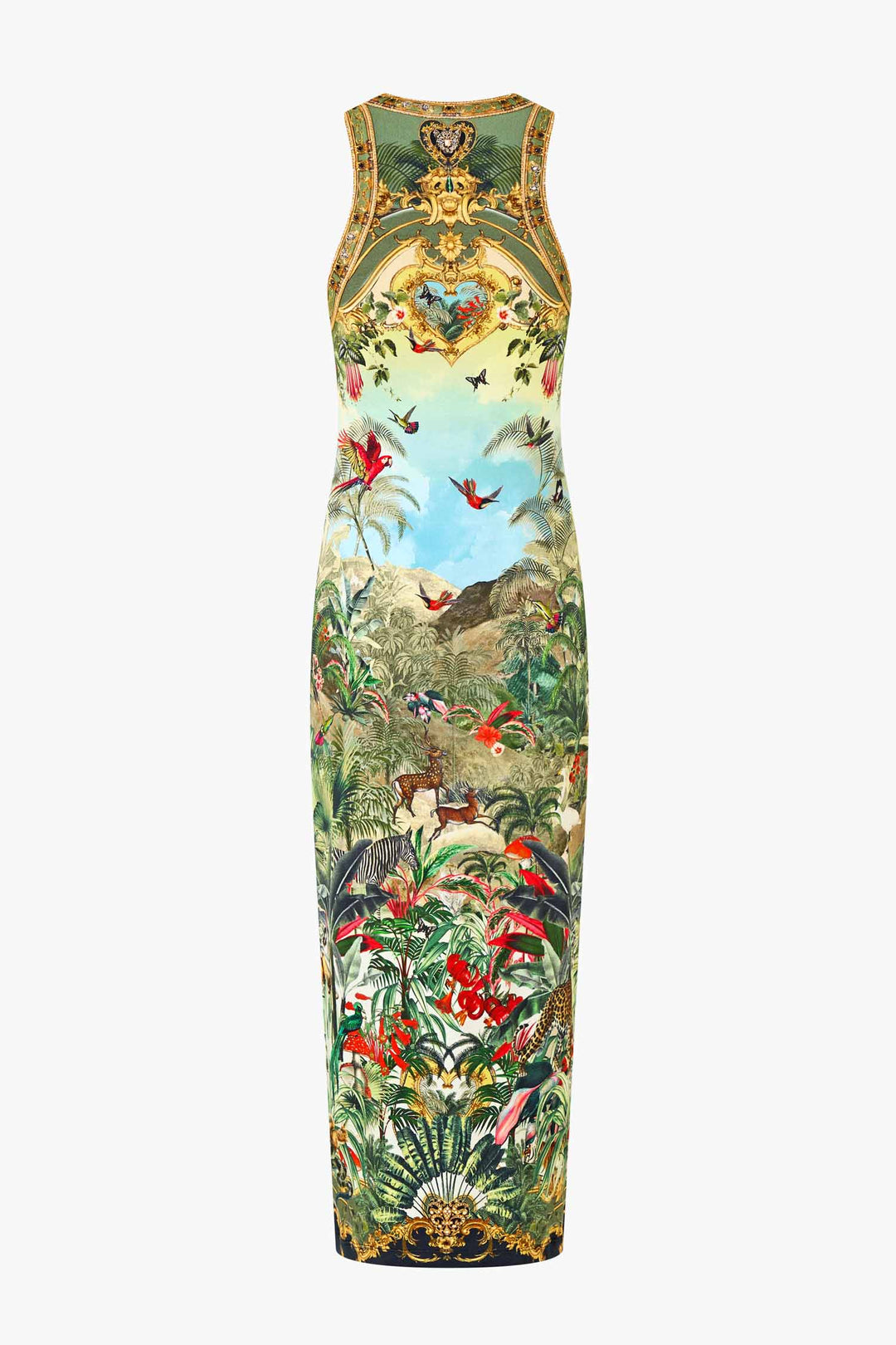 Jersey Tank Dress in Wanderlust Empire