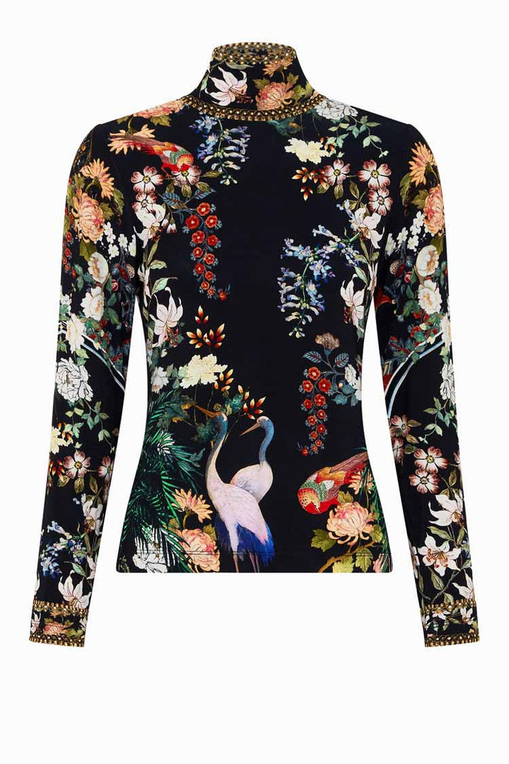 Jersey Turtleneck In Palacio Poetry