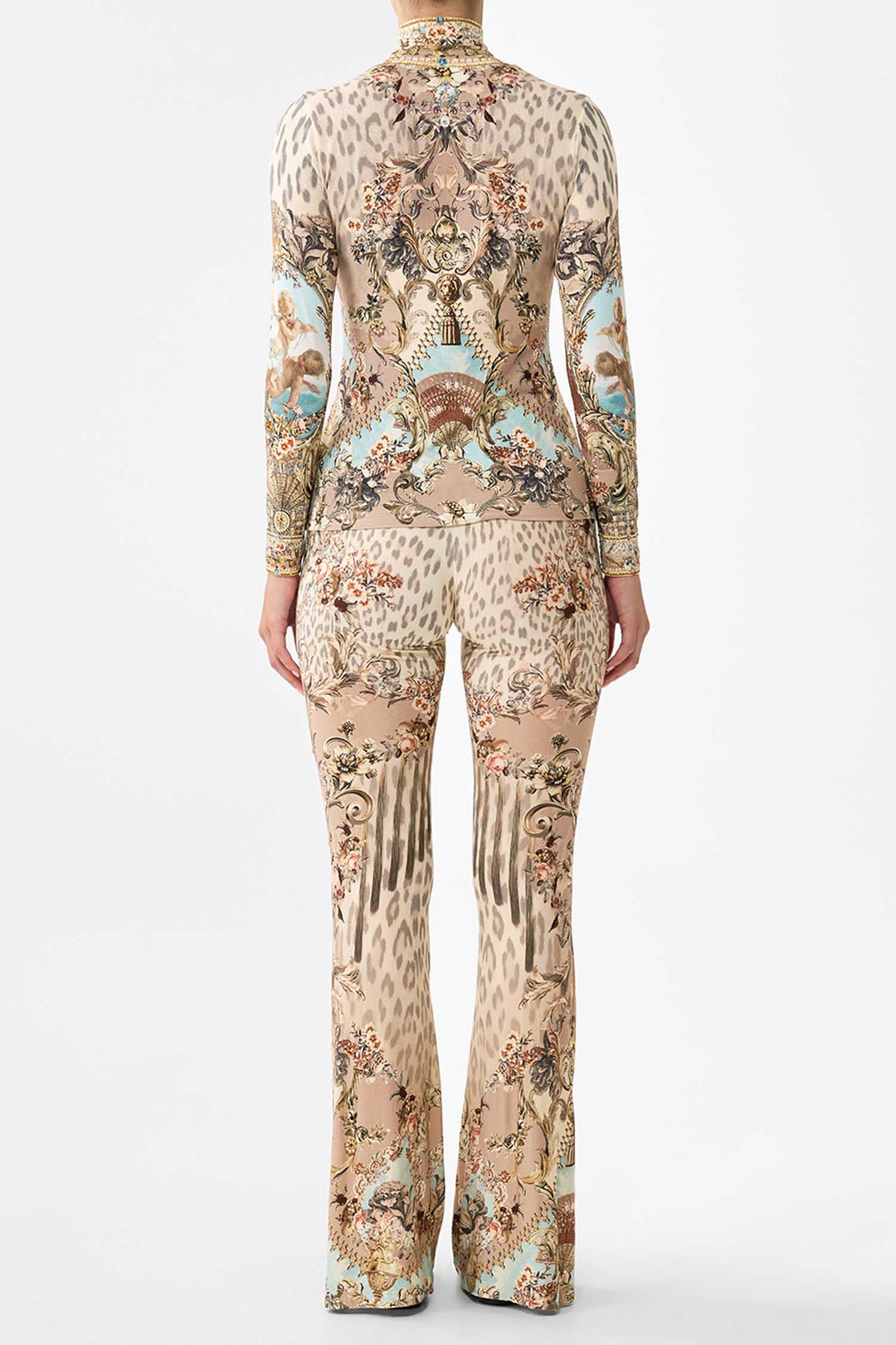 Jersey Turtleneck in Aranjuez Animalia