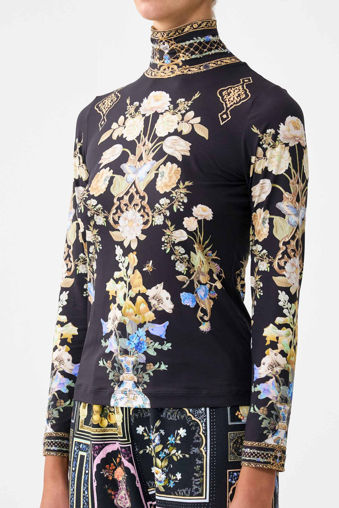 Jersey Turtleneck in Ottoman Elegance