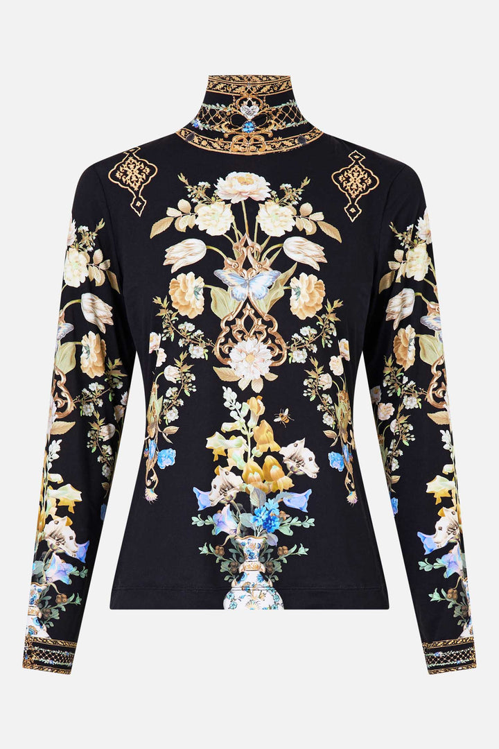 Jersey Turtleneck in Ottoman Elegance