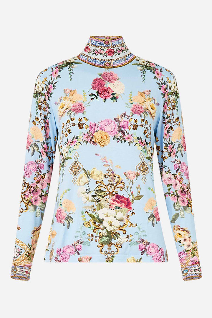 Jersey Turtleneck in Tiled In Time