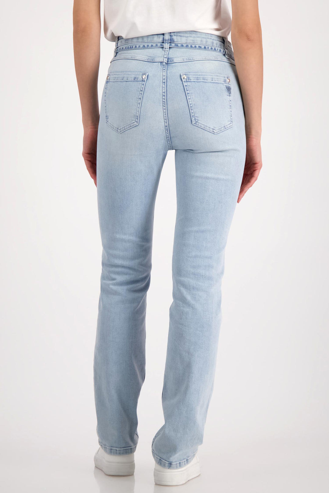 Jewel Detail Jeans in Light Denim