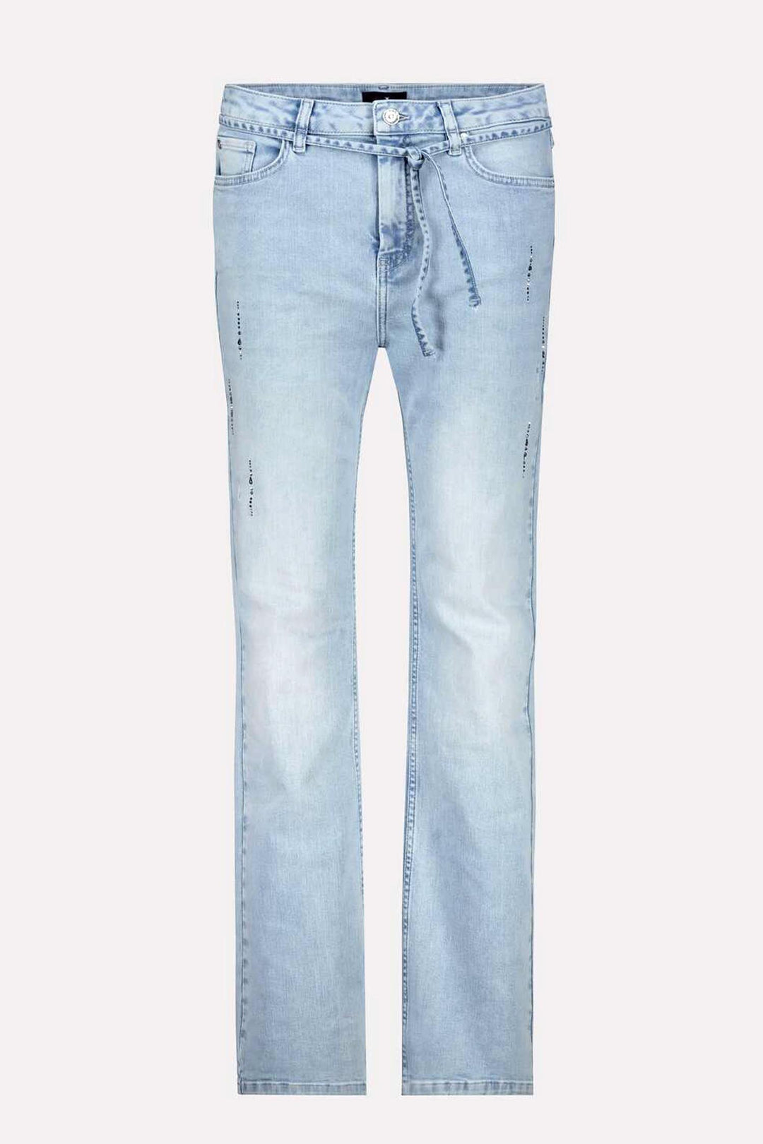 Jewel Detail Jeans in Light Denim