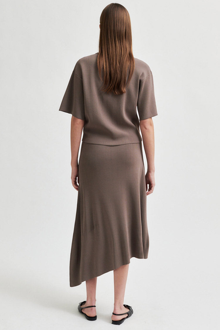 Jilla Knit Skirt in Chocolate Chip