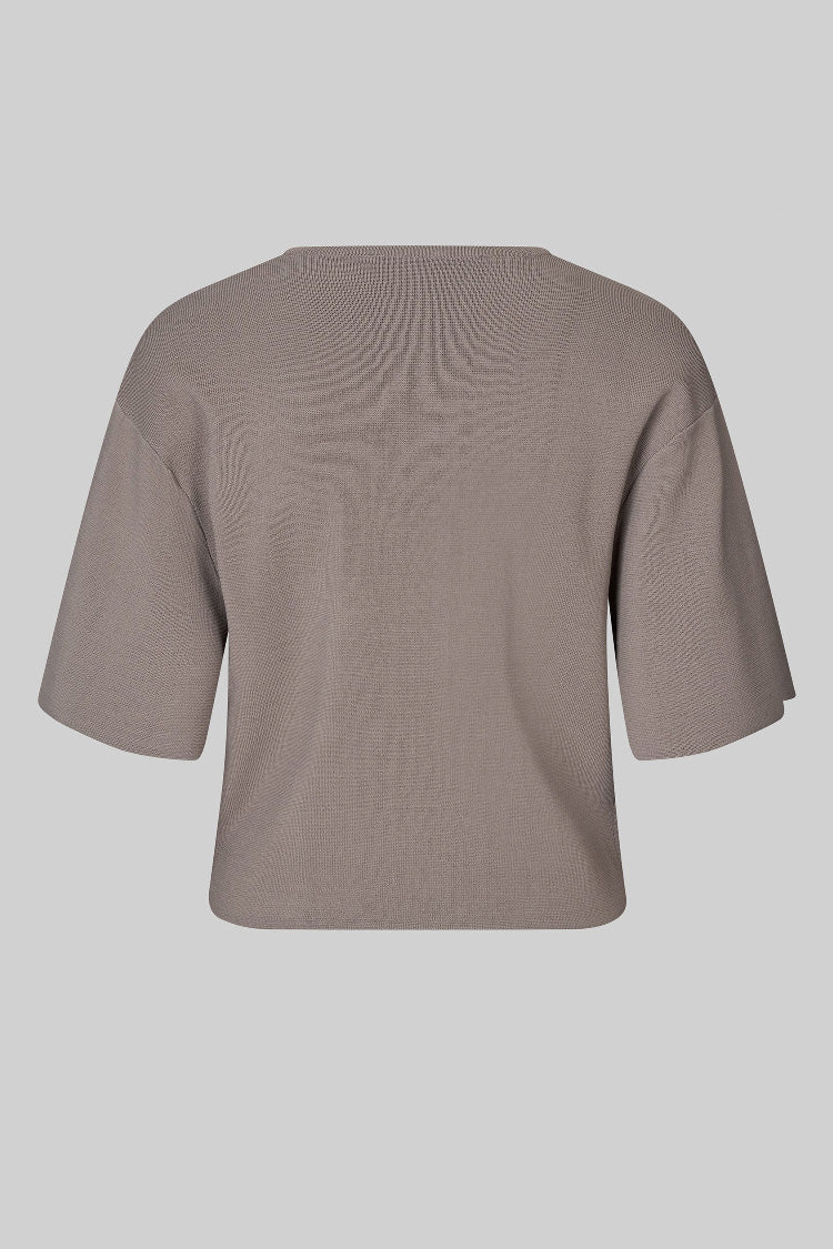 Jilla Knit Tee in Chocolate Chip