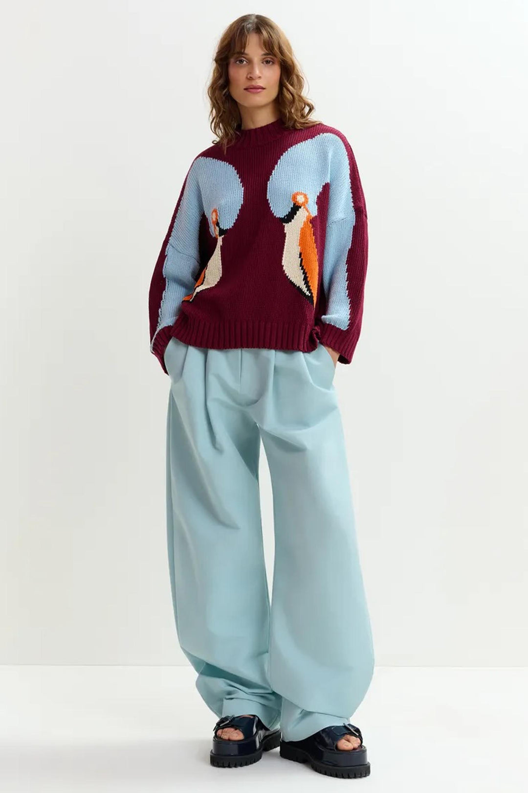 Jinie Pullover in Red Cherry