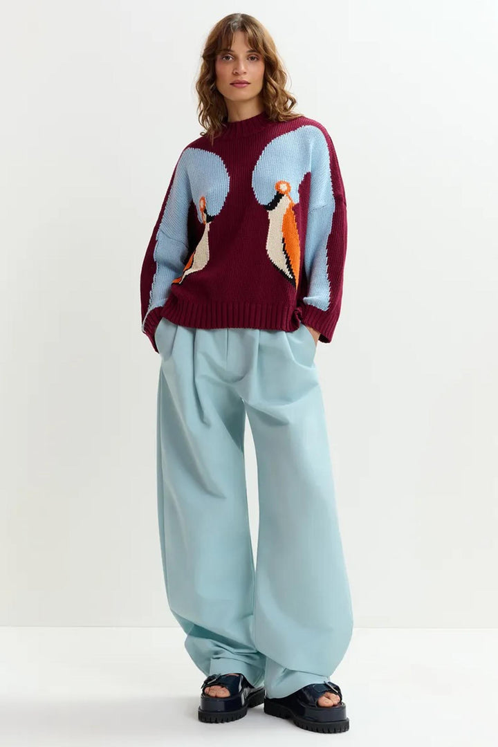 Jinie Pullover in Red Cherry