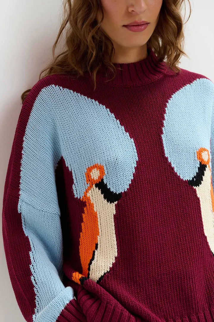 Jinie Pullover in Red Cherry
