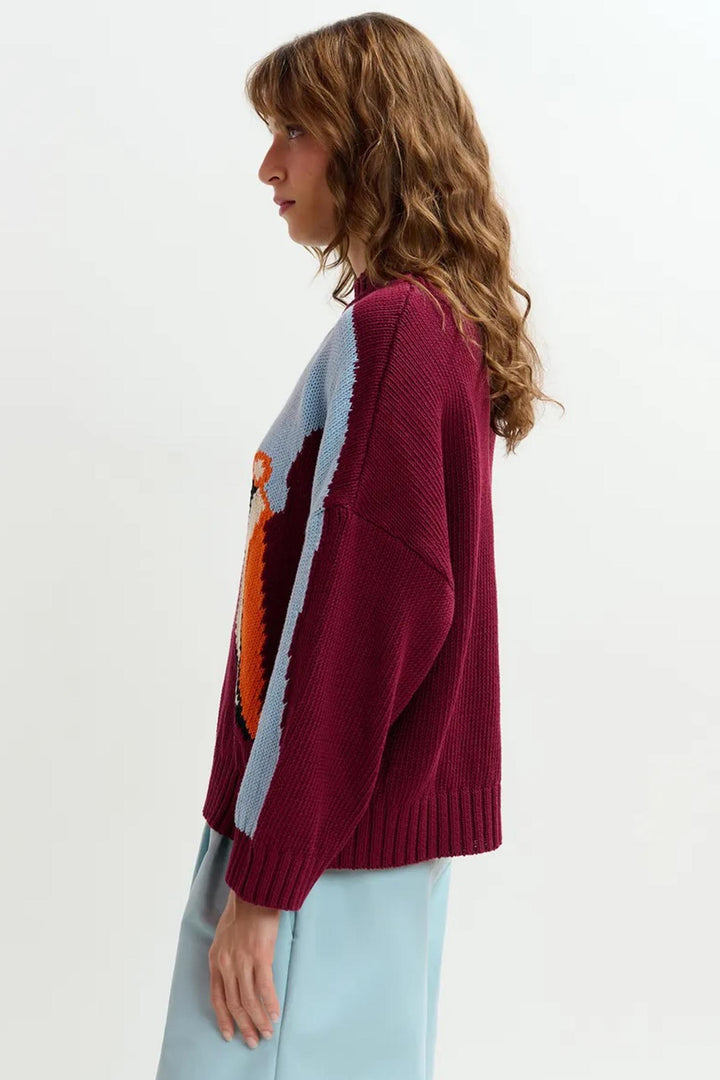 Jinie Pullover in Red Cherry