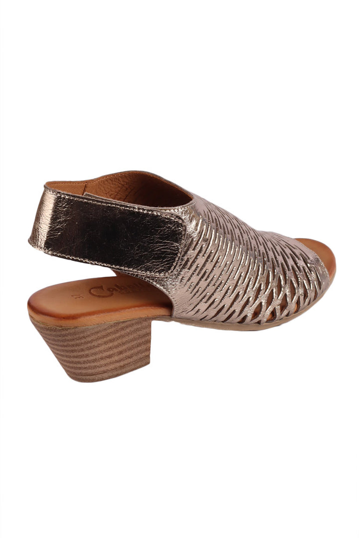Jolly Heeled Sandal in Pewter