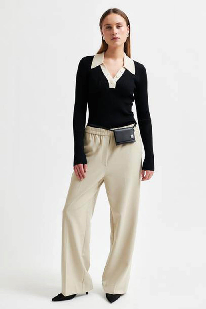 Josephine Knit Collar in Black