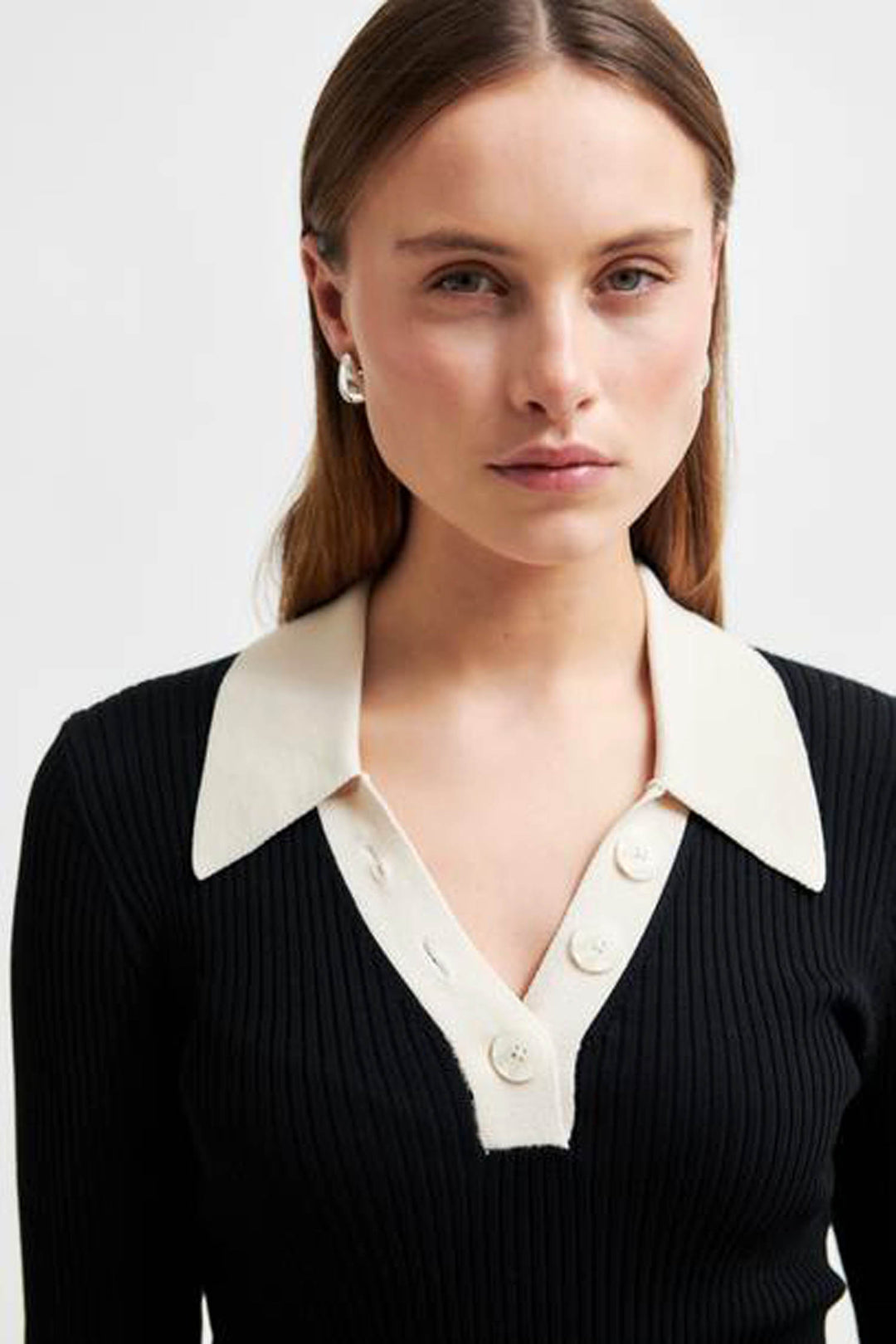 Josephine Knit Collar in Black