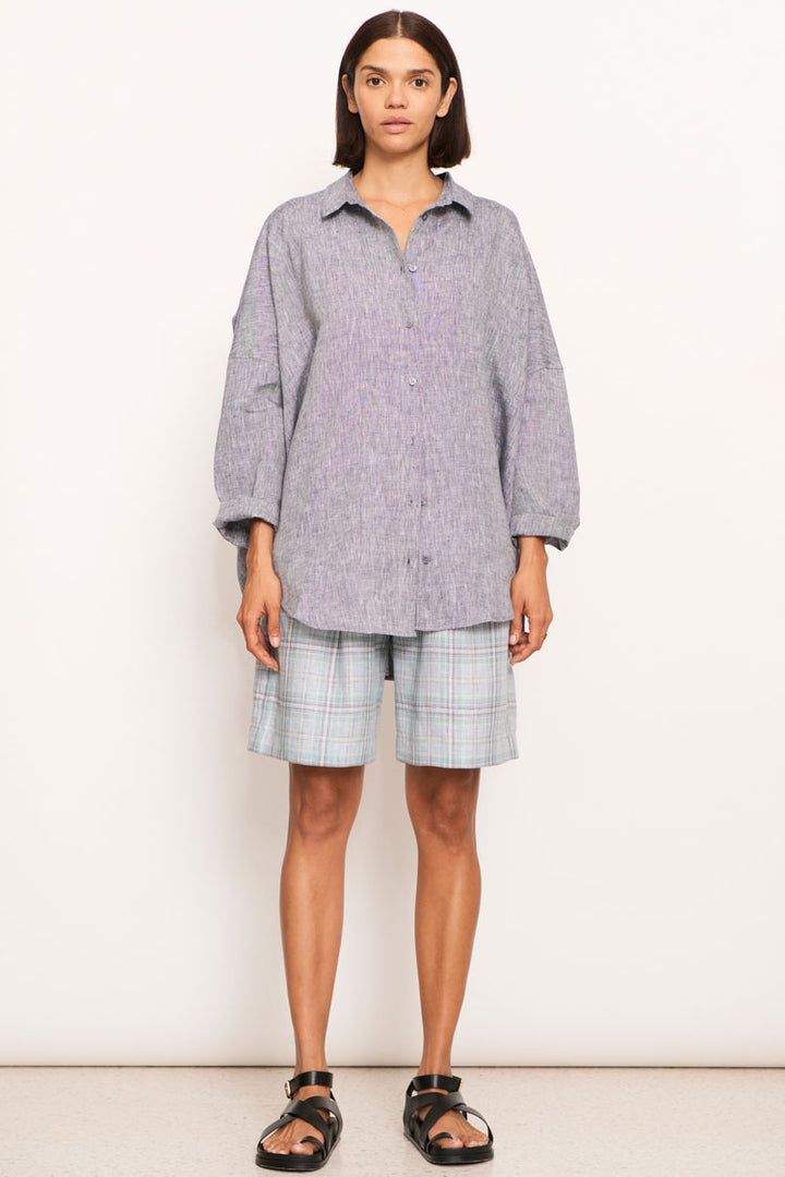 Joss Shirt in Ink Denim | FINAL SALE