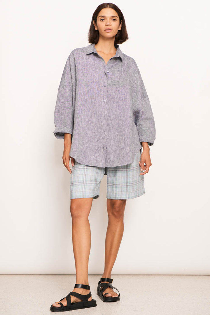 Joss Shirt in Ink Denim | FINAL SALE
