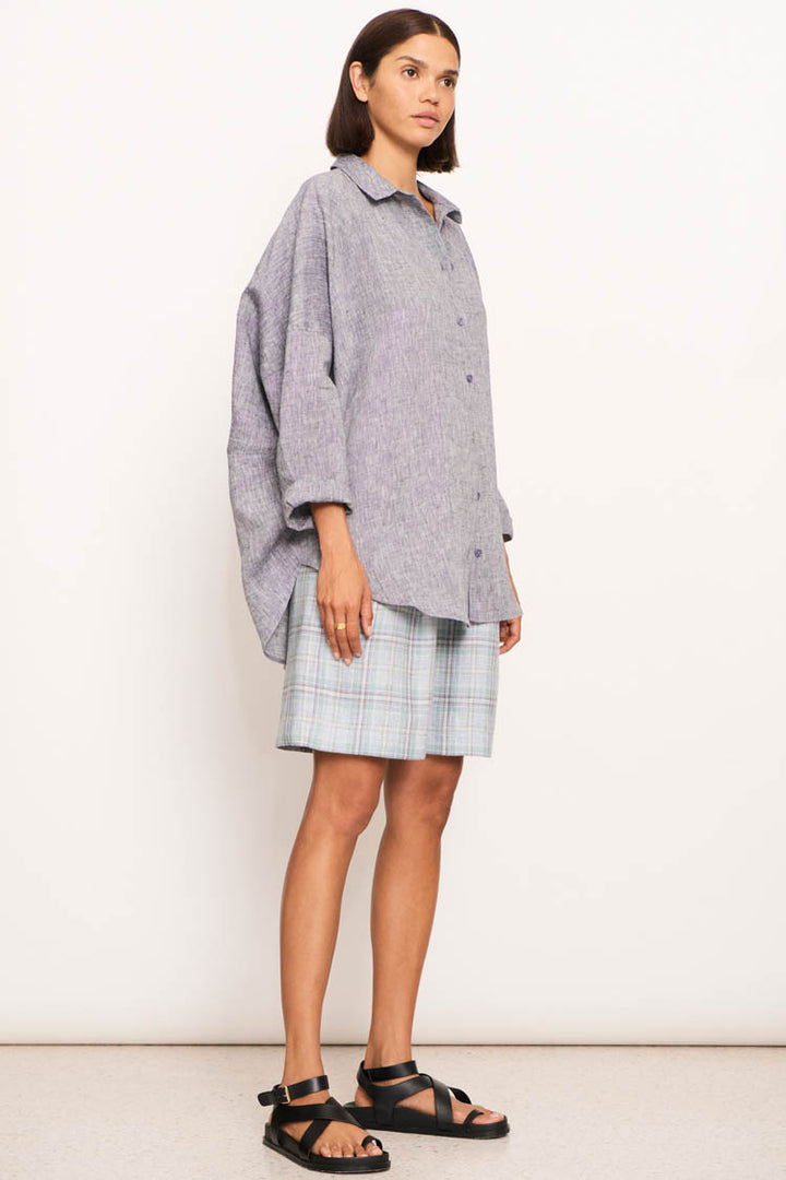 Joss Shirt in Ink Denim | FINAL SALE
