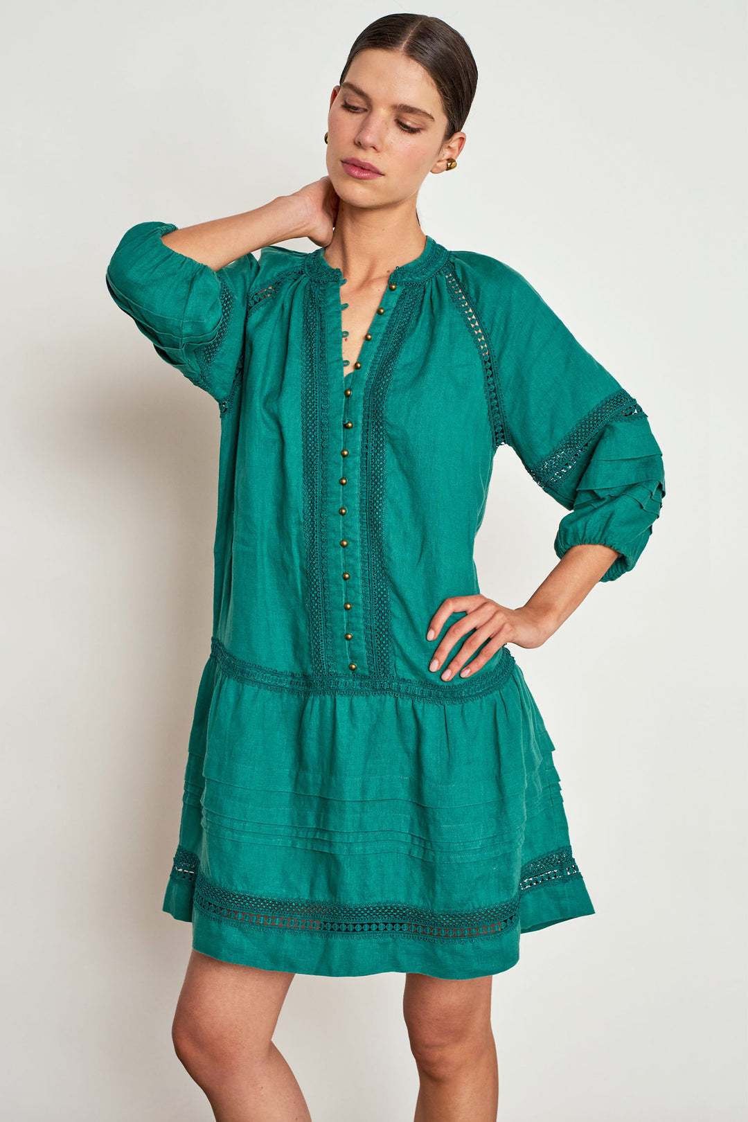 Jostle Dress in Cedar
