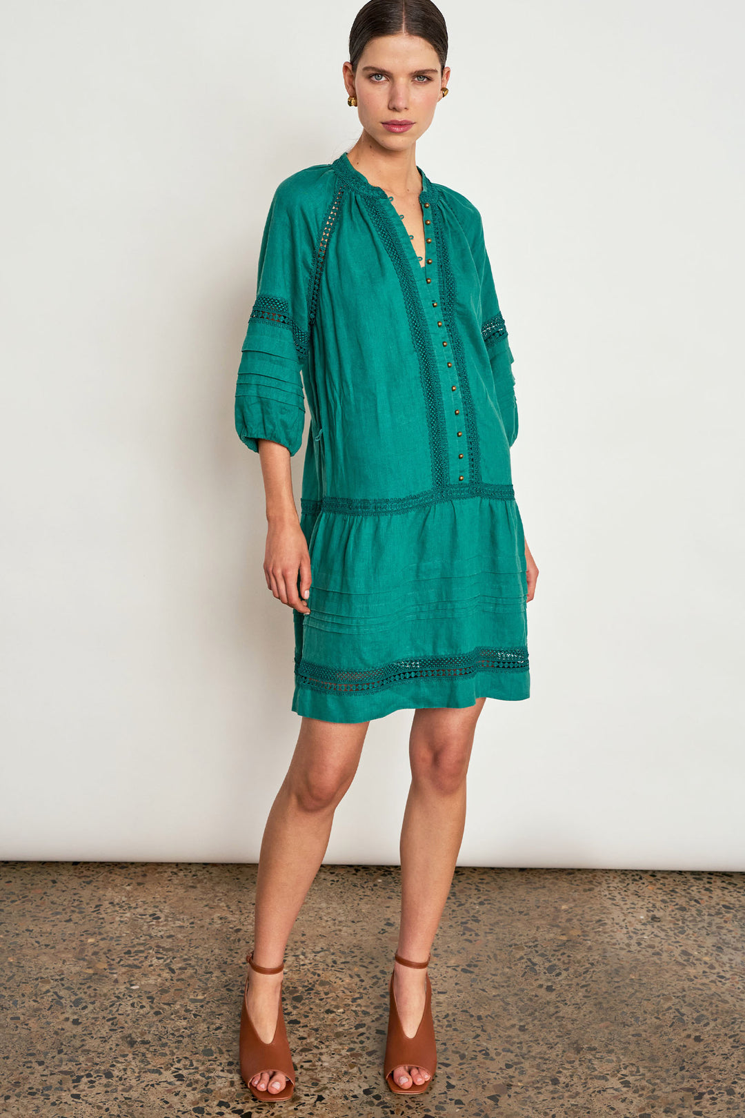 Jostle Dress in Cedar