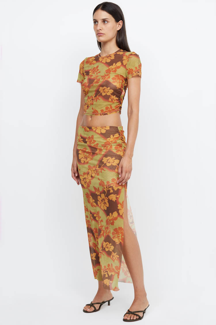 Julien Maxi Skirt in Hibiscus | FINAL SALE