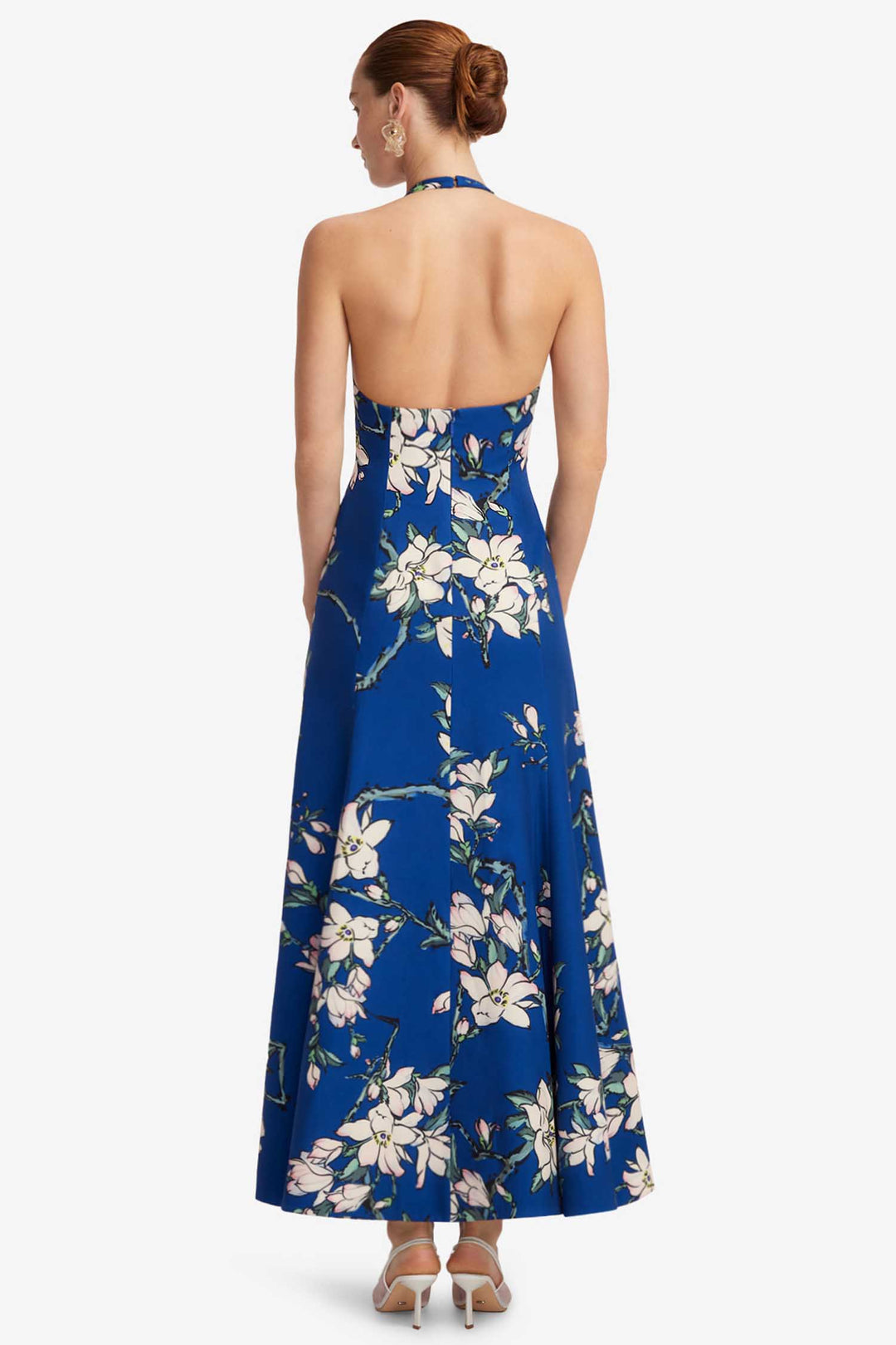 Juliette Halterneck Maxi Dress in Midnight Magnolia