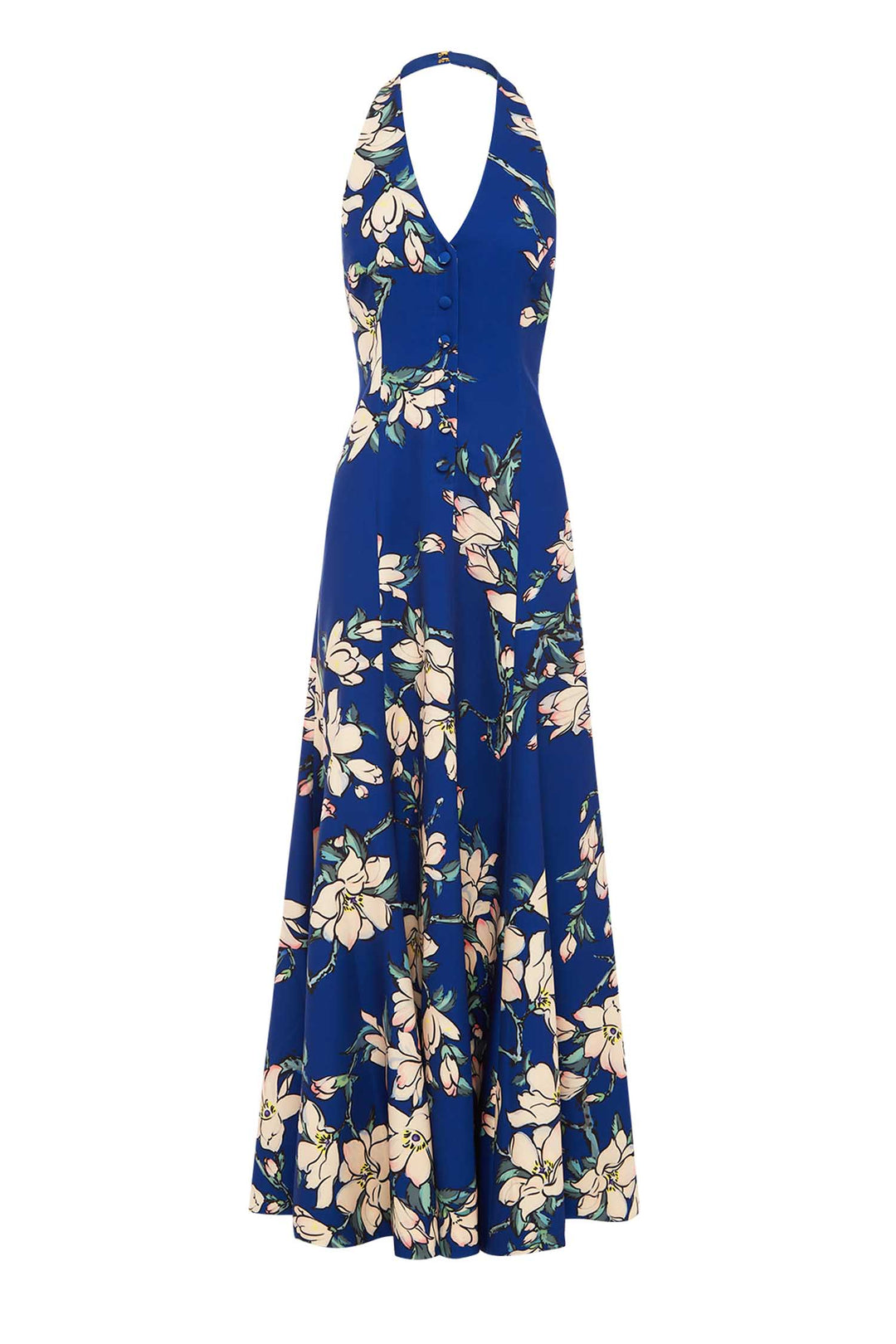 Juliette Halterneck Maxi Dress in Midnight Magnolia