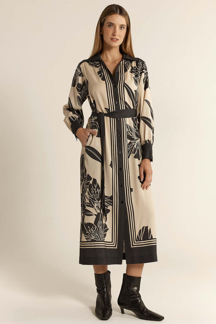 June Shirt Dress in Shadow