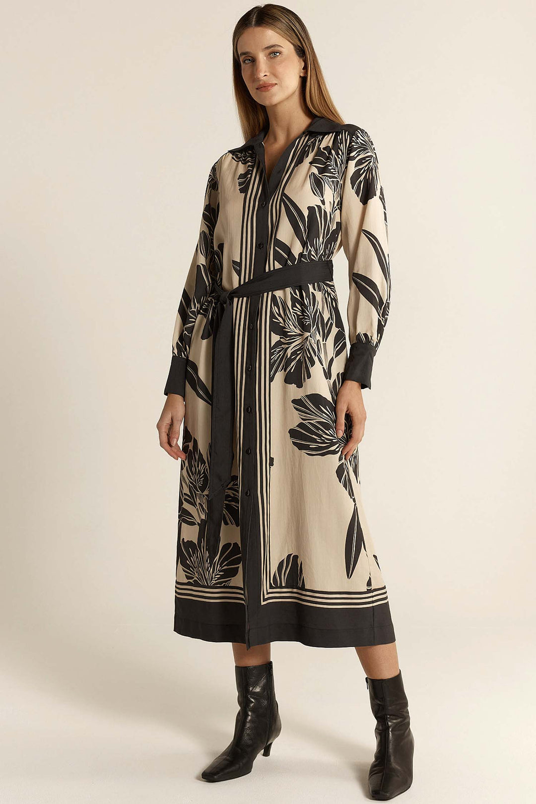 June Shirt Dress in Shadow
