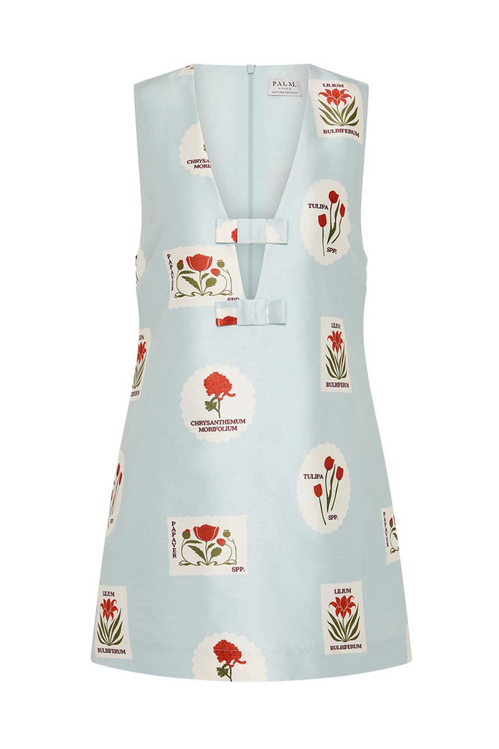Juniper Mini Dress in Franco Stamp