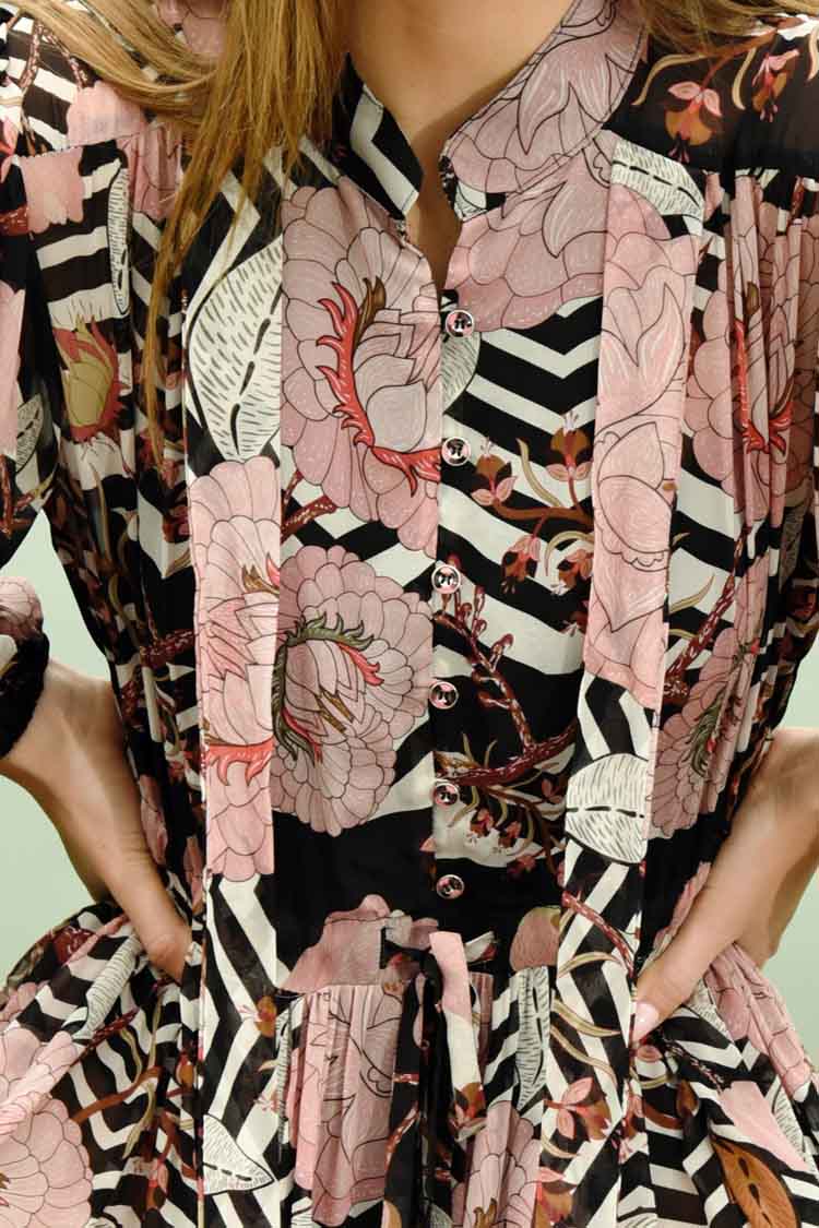 Just One Thing Dress in Floral Line