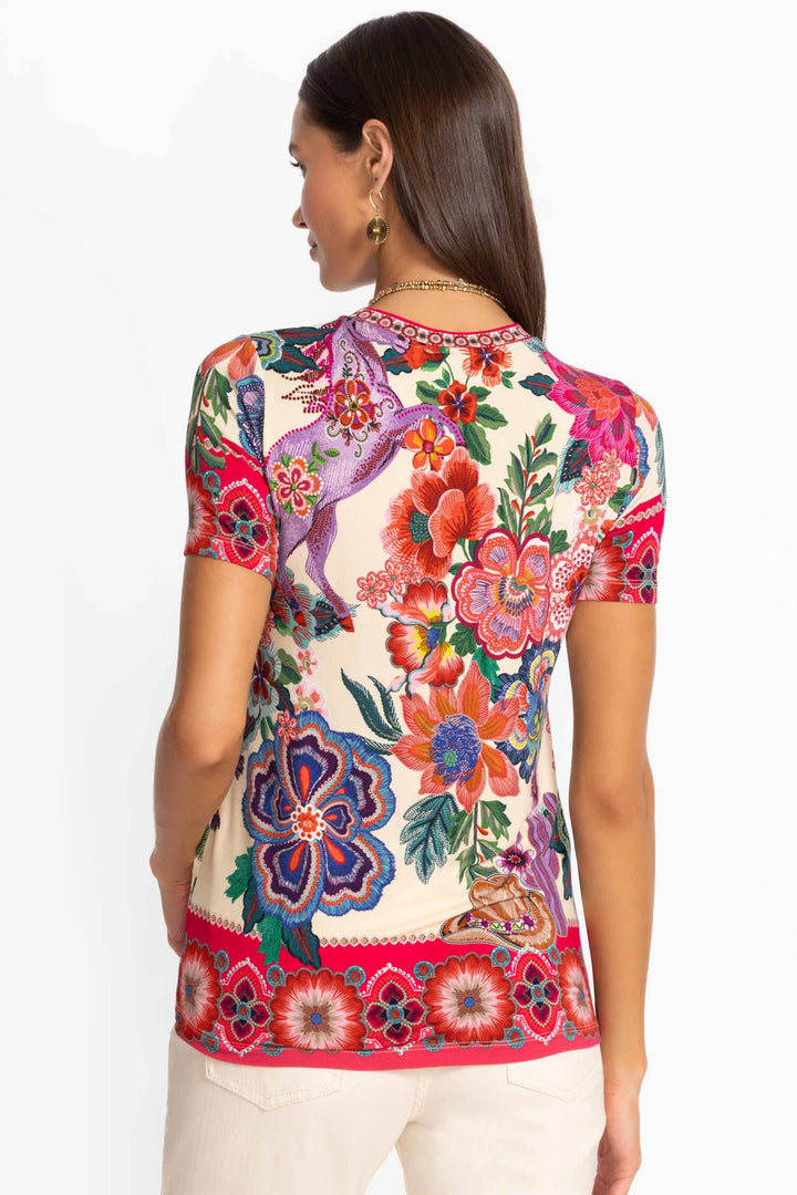 Kallie Janie Fav SS Crew Neck Tee Shirt