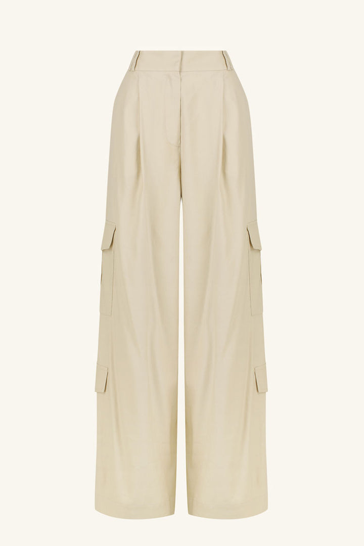 Kasbah Slouch Cargo Pant in Oyster