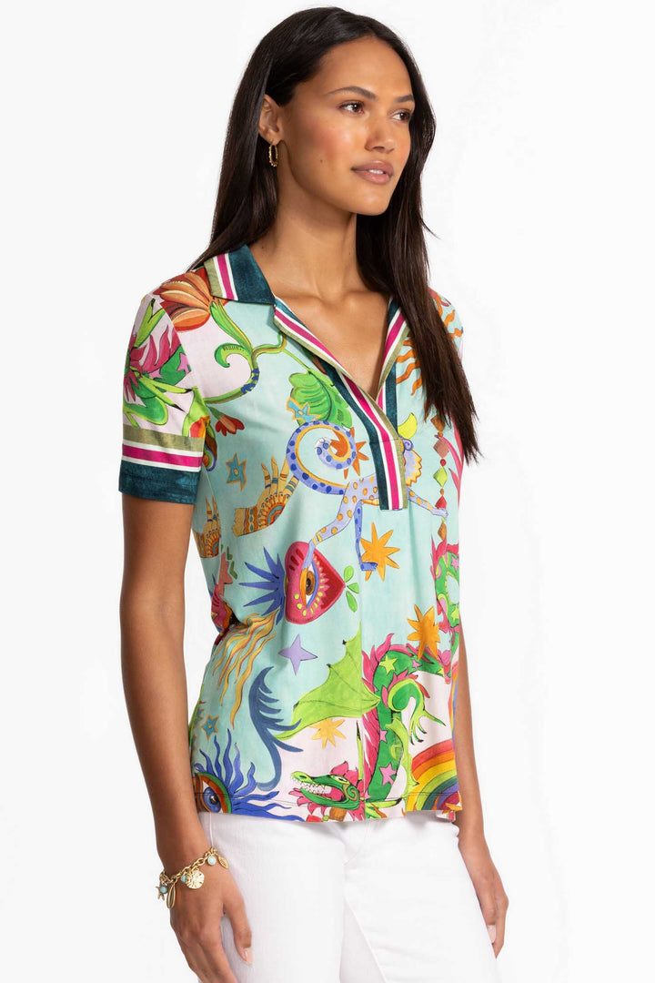 Kayla Janie Fav SS Swing Polo