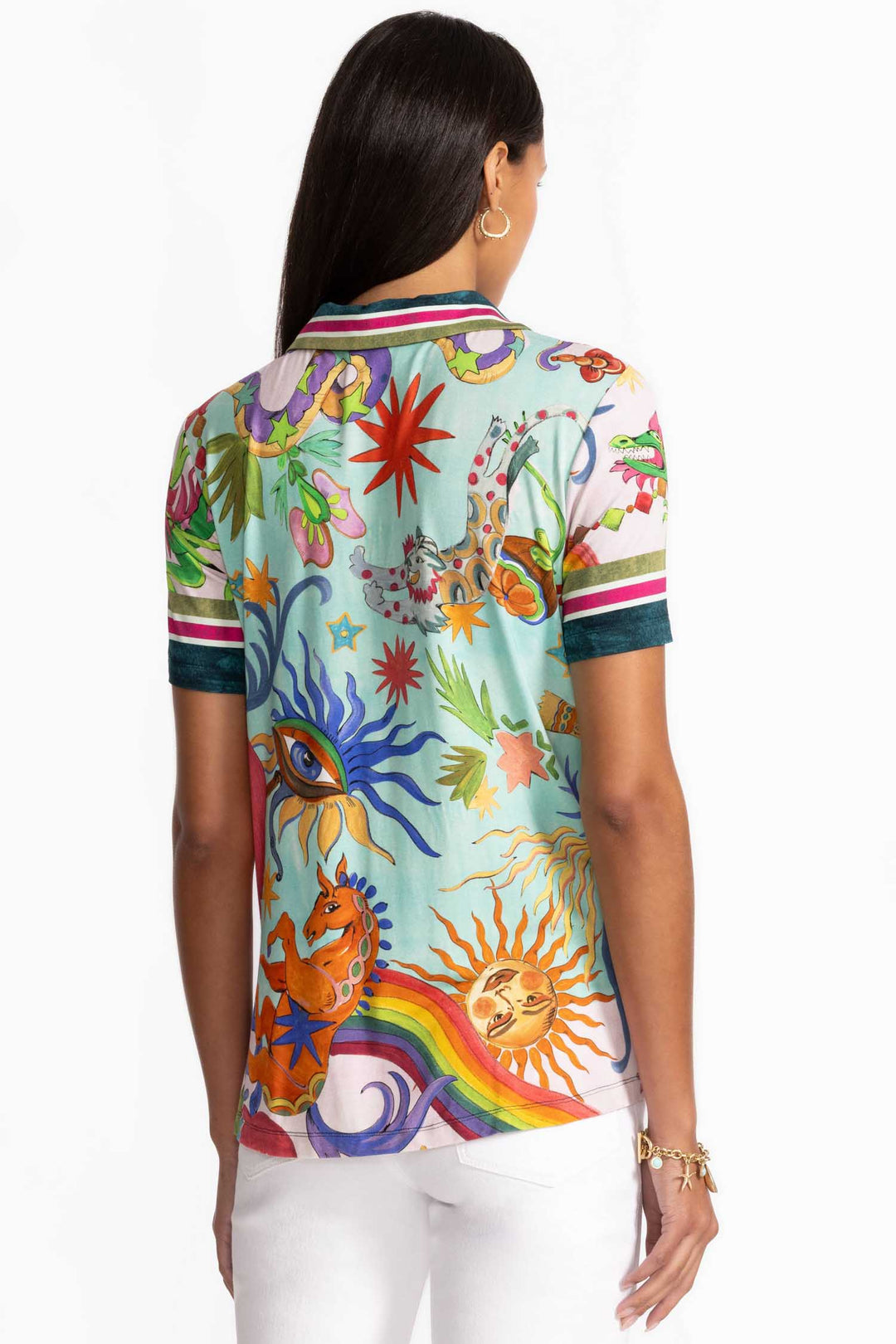 Kayla Janie Fav SS Swing Polo